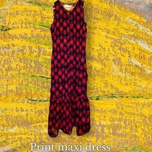 Lucky Brand navy red/pink print Size S.